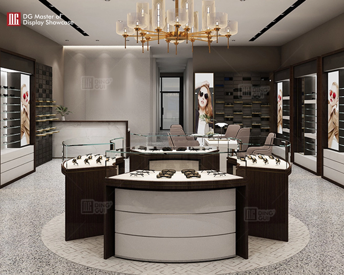 DG Showcase custom optical display case shop showcase designs latest arrival 1