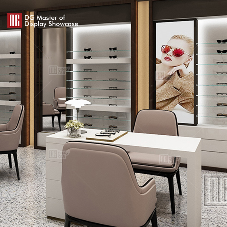 DG Showcase custom optical display case shop showcase designs latest arrival 11