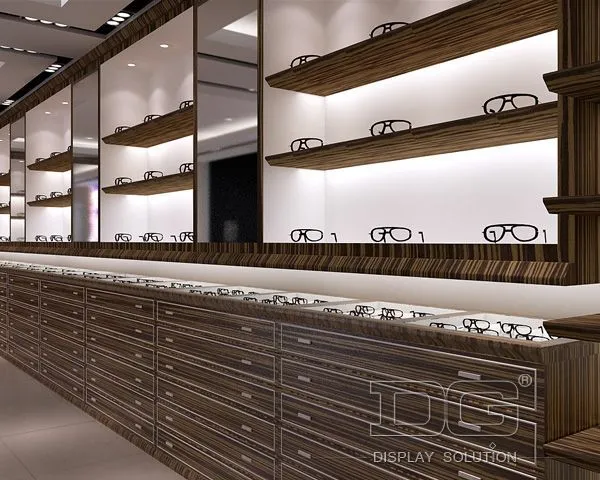 DG Showcase Unique Optical Eyeglasses Display Showcases Store Cabinets Design 1