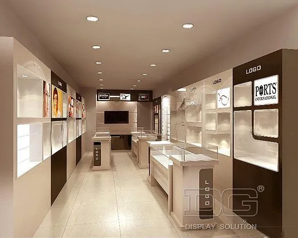 DG Showcase Optické dekorace obchodu Vitríny jednoduchého stylu z Číny 1