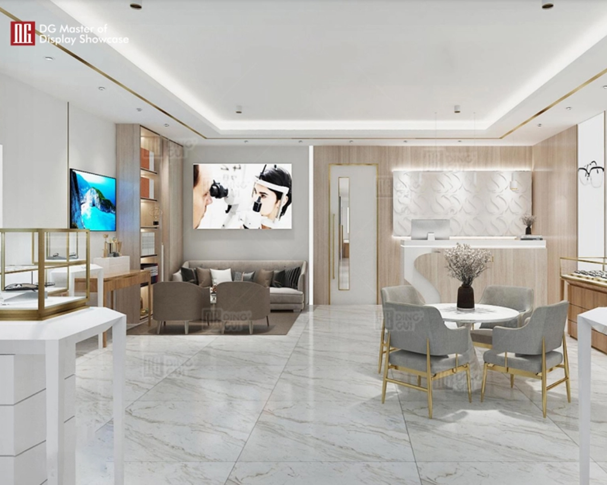 DG Showcase Yndefuld Romantisk Optisk Display Showcase Luksusbutik Dekoration Producenter 6