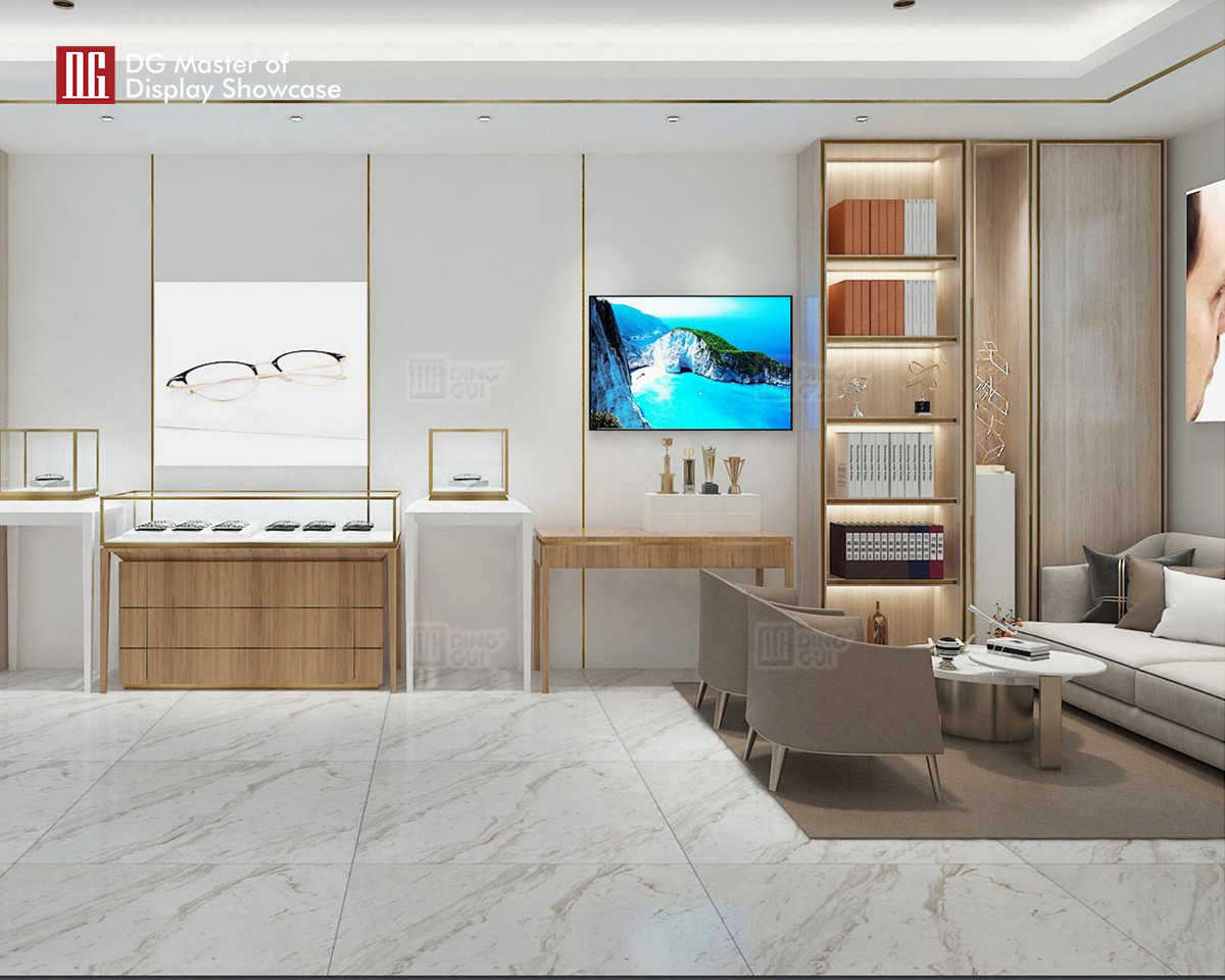 DG Showcase Yndefuld Romantisk Optisk Display Showcase Luksusbutik Dekoration Producenter 8