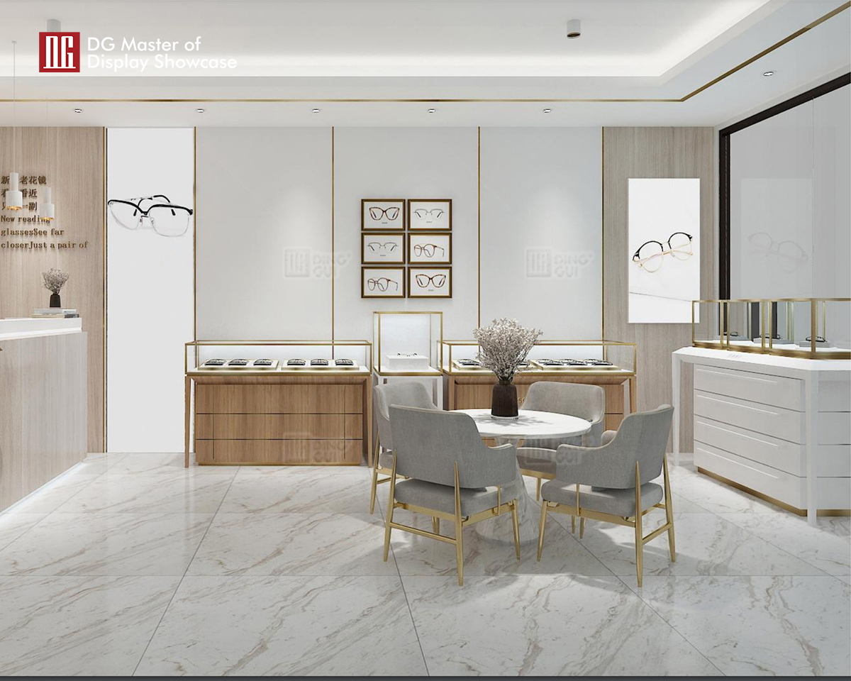 DG Showcase Yndefuld Romantisk Optisk Display Showcase Luksusbutik Dekoration Producenter 7