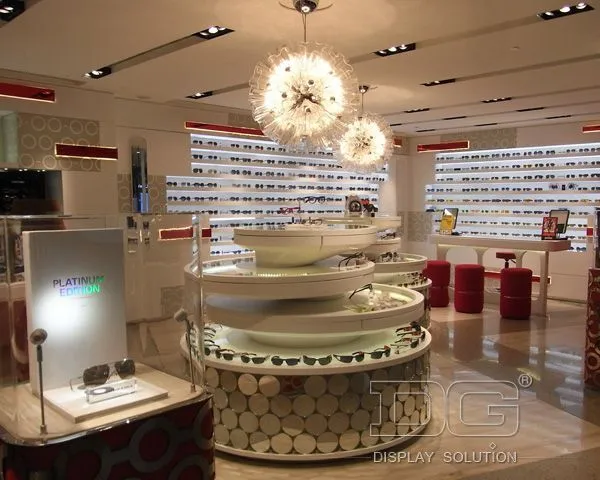 Vitrină DG pentru magazine optic de înaltă calitate, design personalizat pentru vitrine 1