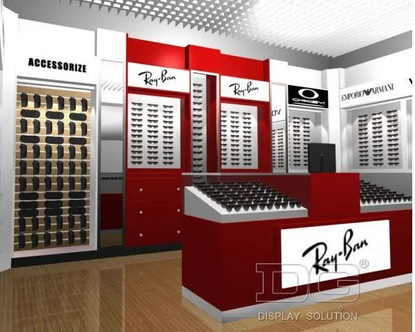 DG Showcase High End Optisk Display Showcase Træbriller Møbelproducent Fra Kina 1