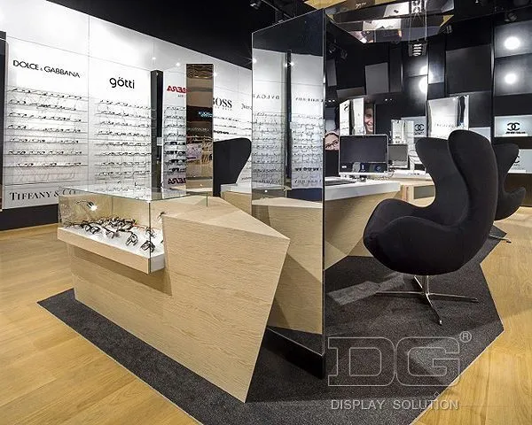 DG Showcase Vetrina ottica in legno di alta gamma Produttore di mobili per occhiali 1