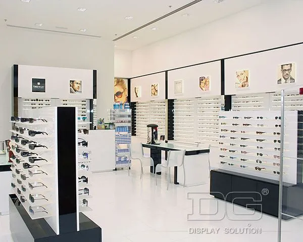 DG Showcase Luxury Sunglasses Display Showcase Optical Rack Furniture Design 1