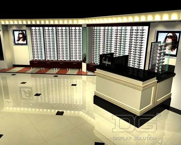 DG Showcase Wooden Sunglasses Display Showcase Manufacturer Luxury Band 1