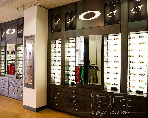 DG Showcase High End Wooden Optical Display Showcase Black Design Furniture 1