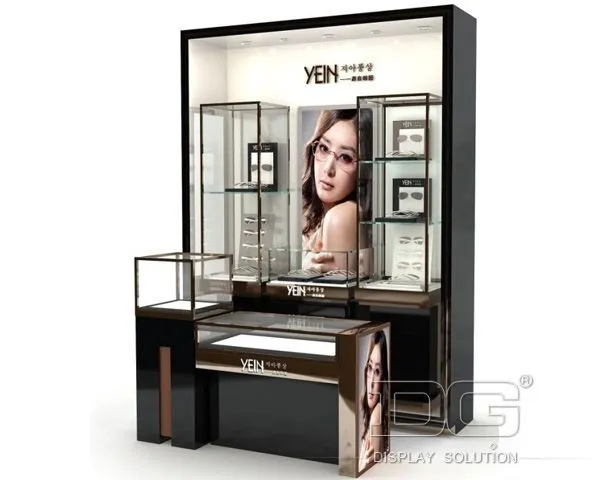 DG Showcase Luxury Optical Retail Store Design Cabinets Eyewear Display Racks 1