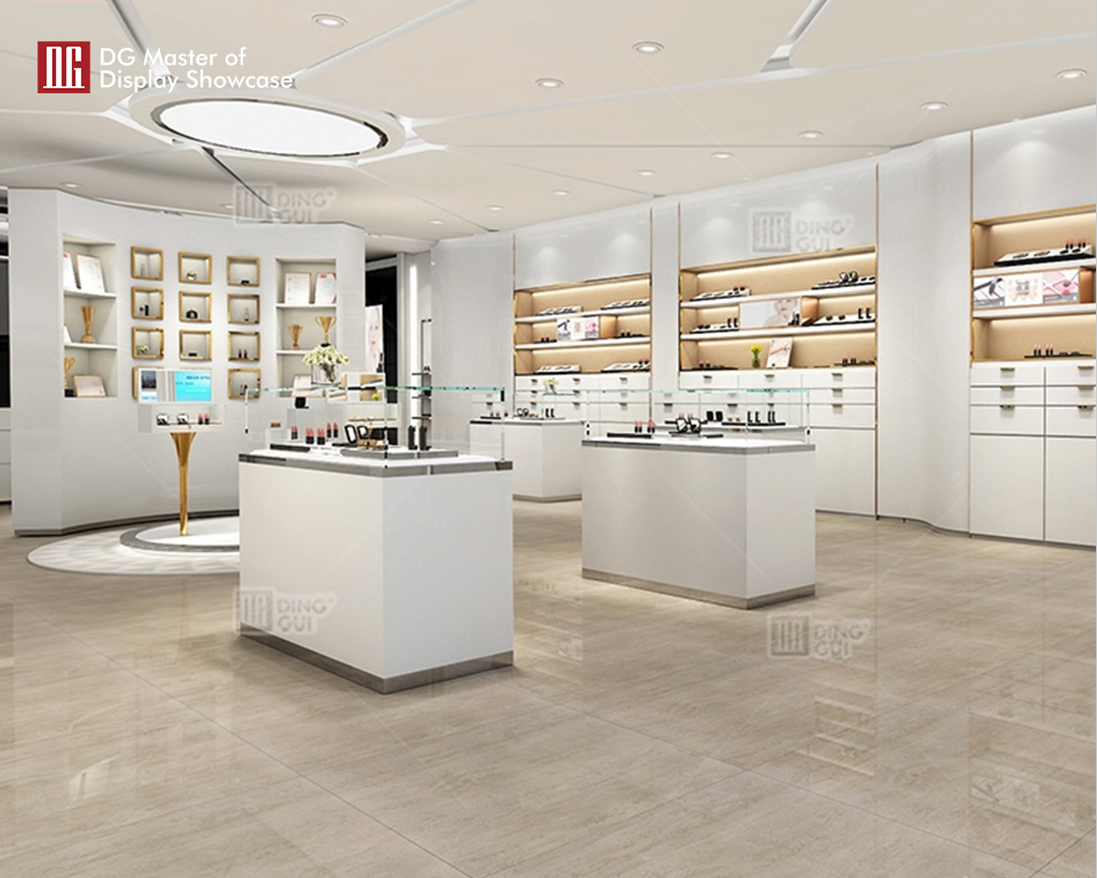 DG Showcase Brugerdefineret Bordplade Optisk Butik Showcase Indretning Elegant Design 7
