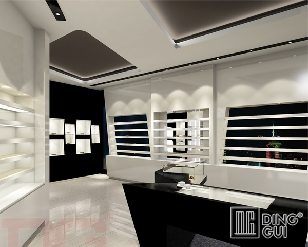 DG Showcase metal wall mounted optical showcase eyewear display stand professional manufactured 1