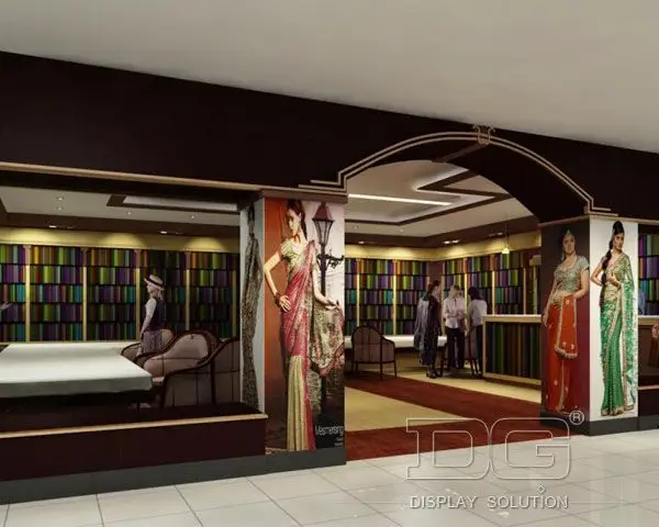 fine quality clothing showcase with custom services | DG Display Showcase 2