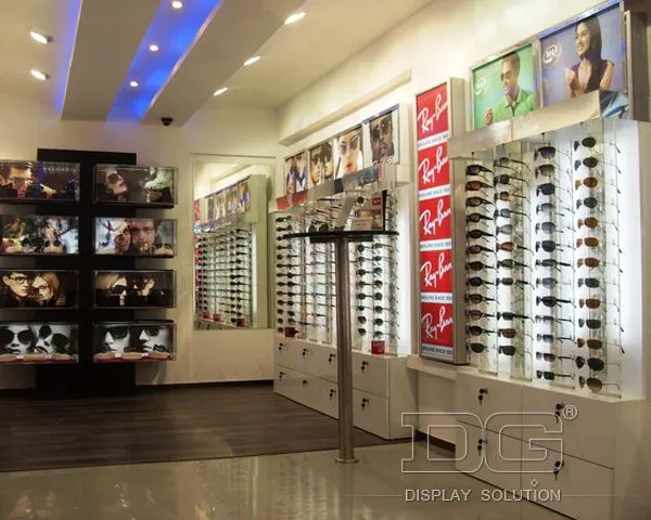 DG Showcase vintage optisk montre træ solbriller montre Producent 1