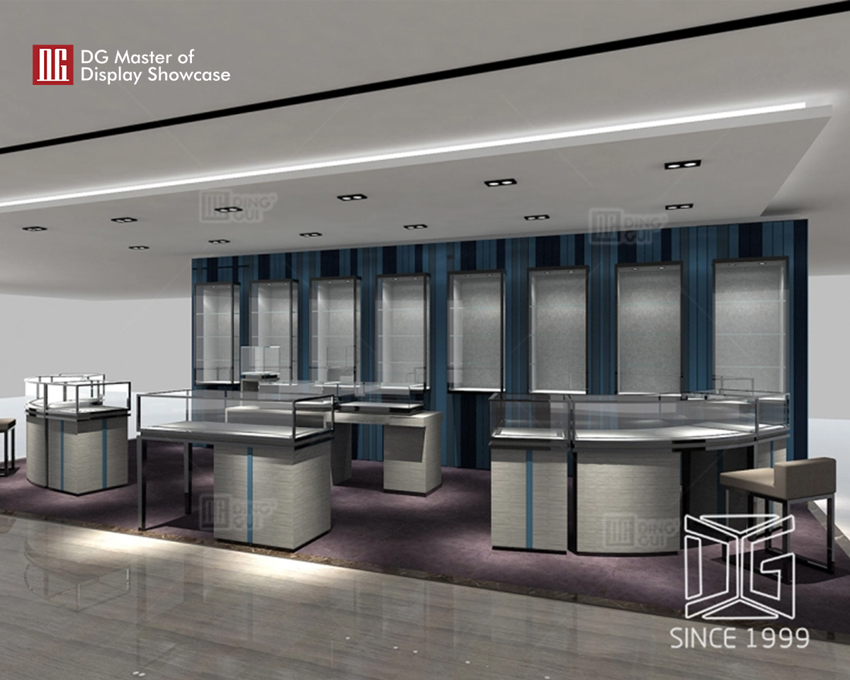 DG Showcase Nye optiske butiksdiskdesign-montre-glasskabe 7