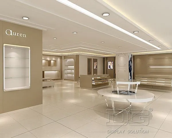 DG Showcase Luxury Clothing Cabinets Wooden Garments Display Showcases Compnay 1