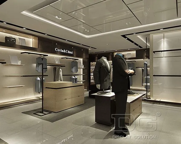DG Showcase High end Men's Clothes Shop Display Stand Showcase Modern Design Factory 1