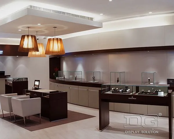 DG Showcase Luxury Black Wrist Watch Display Showcase Professional Factory Production 1