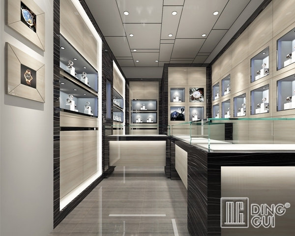 DG Showcase Tilpasset luksusurbutik displaymøbler showcase interiørdesign 1