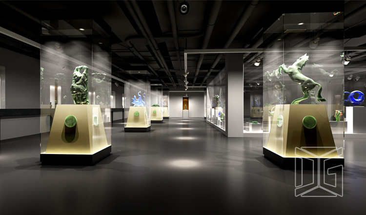 WD21 High End Glass Museum Pedestal Display Cases