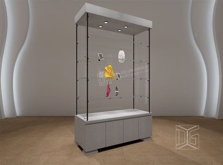  خزائن عرض متحفية من الزجاج الرقائقي 