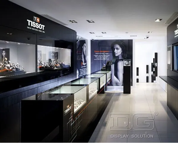 DG Showcase High End Luxury Watch Display Cases Custom Showcase For Tissot 1