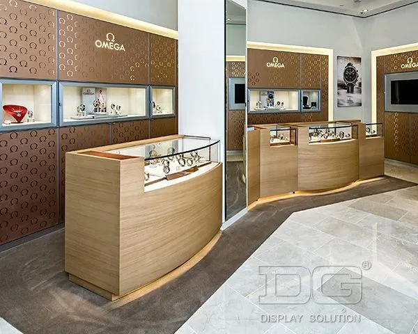 DG Showcase Luxury Wooden Watch Display Furniture Glass Showcase Nako-customize 1