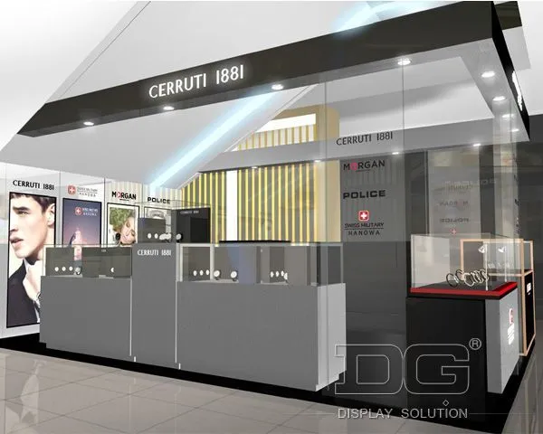 DG Showcase Watch Island Display Showcase til luksusindkøbscenter 1