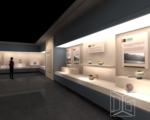 DG Showcase History Collections Museum Wall Mounted Display Showcase Modern Design 1