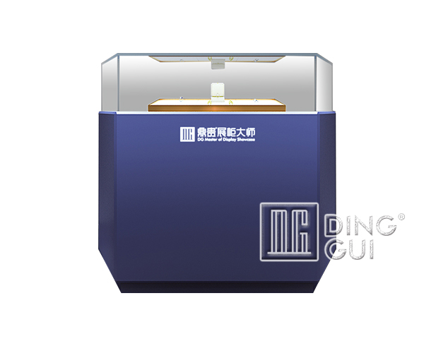  Black Sit Down Clear Glass Alahas Display Case 