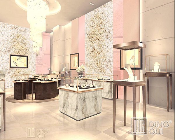 DG Showcase Jewelry Store Display Cabinet Luxury Jewellery Showcases New Products 5
