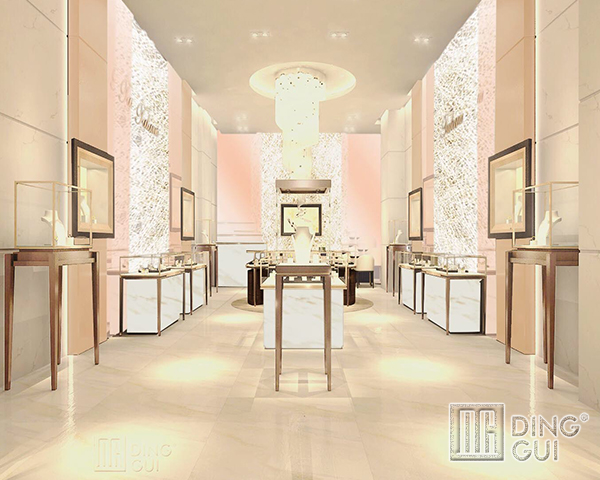 DG Showcase Jewelry Store Display Cabinet Luxury Jewellery Showcases New Products 6
