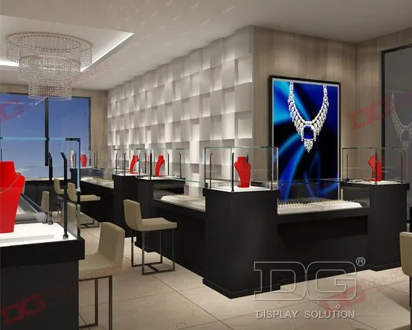 Vitrína DG Elegantná vitrína na šperky Nová dizajnérska spoločnosť 1