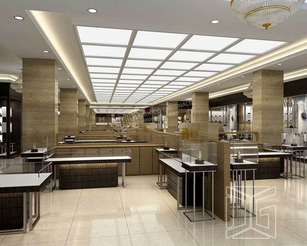 DG Showcase Custom Jewellery Shop Display Cabinet Κατασκευαστής βιτρίνας γυαλιού κοσμημάτων 1