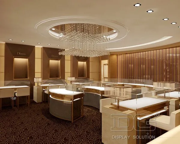 DG Showcase Luxury Jewelry Showroom Showcase Furniture Interior Design Manufacturer 1