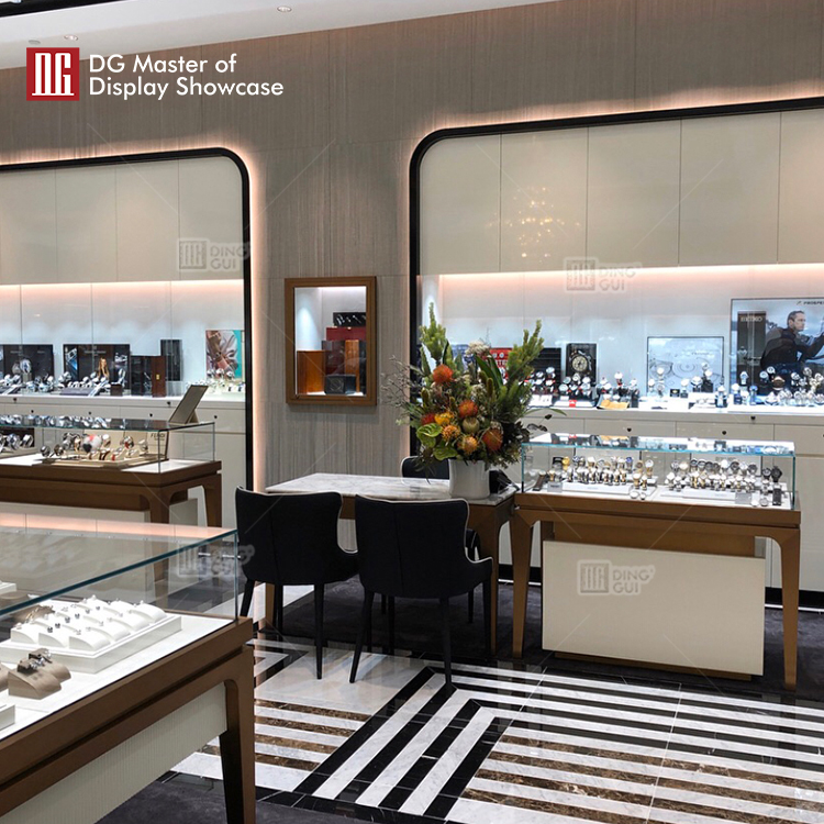 DG Showcase naka-customize na luxury jewelry store display showcase high end jewellery cabinet 10