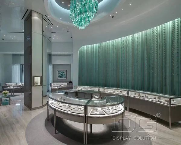 DG Showcase Jewelry Store Layout Cabinets Design Luxury Display Showcase 1