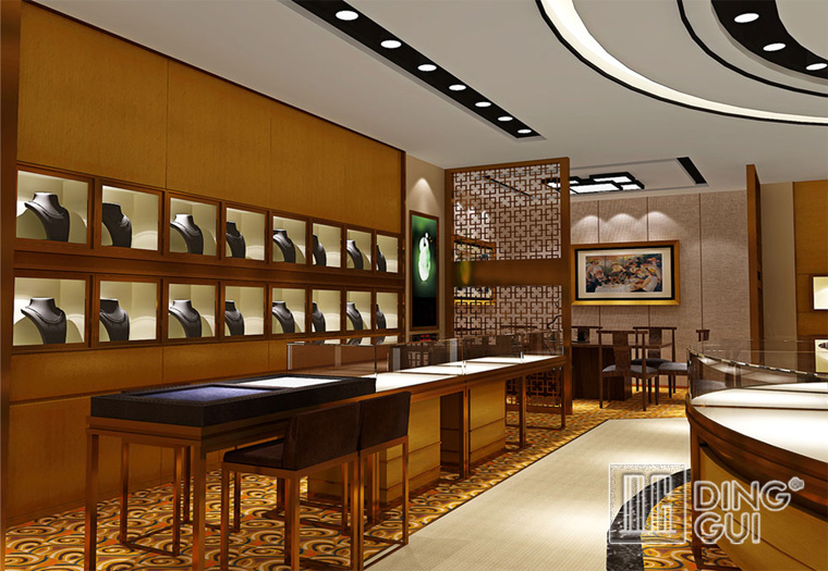 DG Showcase brugerdefinerede vintage smykkemontre til luksusbutik 4