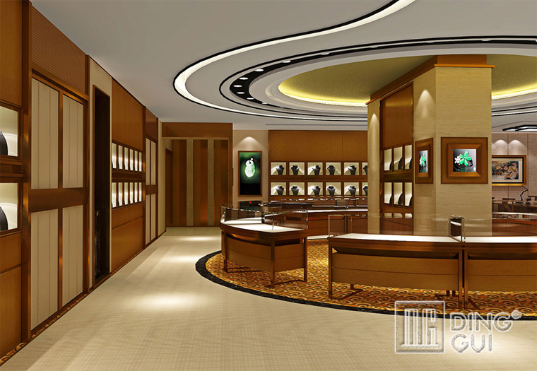 DG Showcase brugerdefinerede vintage smykkemontre til luksusbutik 5