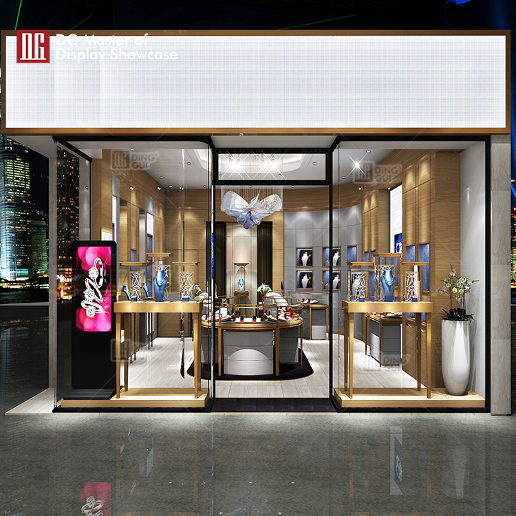 DG Showcase customized high end jewellery showcase cases luxury jewelry store display cabinet 7