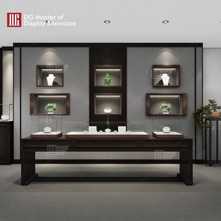 DG Showcase customizable luxury jewellery showcases high end display cases manufacturer 8