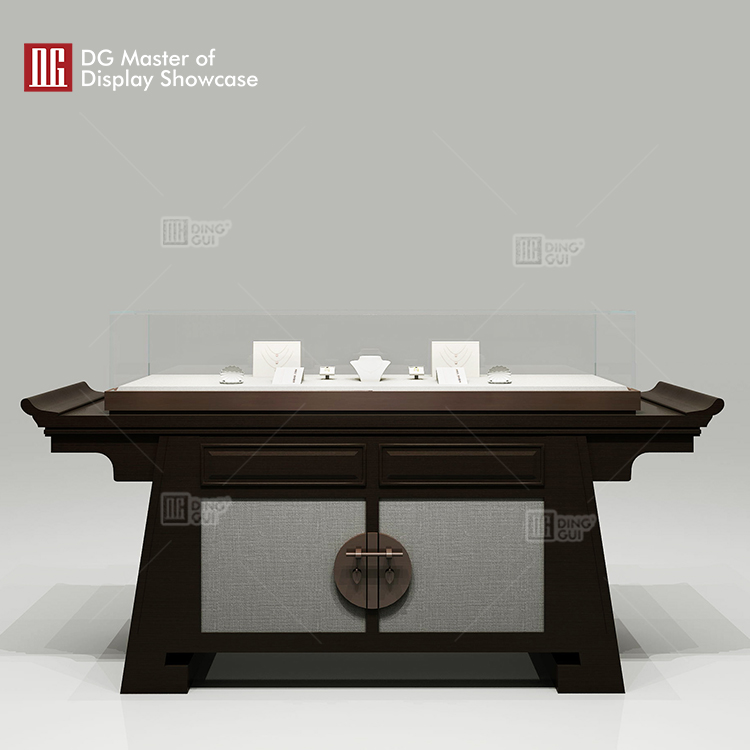 DG Showcase customizable luxury jewellery showcases high end display cases manufacturer 11