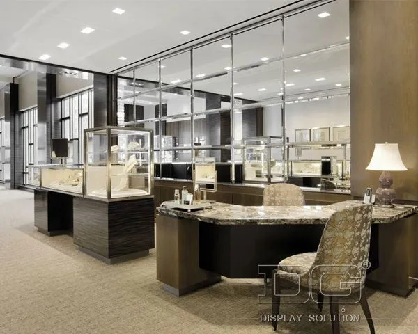 DG Showcase Brugerdefineret Luksussmykkebutik Showcase Design Producent 1