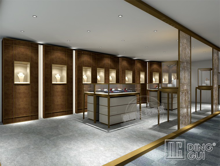 DG Showcase Høj kvalitet smykkemontre metal display showroom design 4