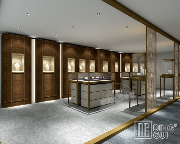 DG Showcase Høj kvalitet smykkemontre metal display showroom design 1