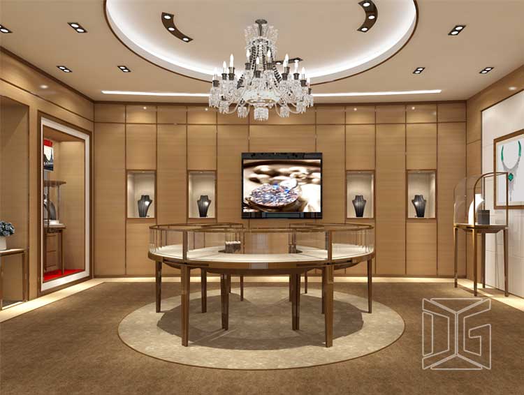 Jewelry Showroom Display Counter Design