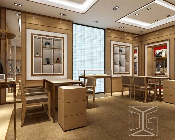 DG Showcase High End Jewelry Showroom Display Showcase Custom Counter Design 1
