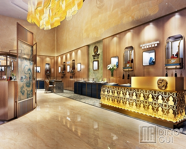 DG Showcase Unique High End Custom Display Cabinet Jewellry Store Interior Design 1