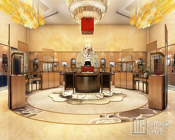 Black Sit Down Clear Glass Jewelry Display Case