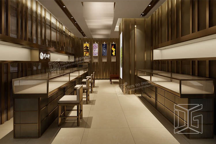  Unikt design af høj kvalitet i glas med smykkedisplays til guld